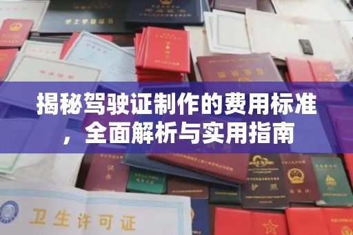 海伦揭秘驾驶证制作的费用标准，全面解析与实用指南
